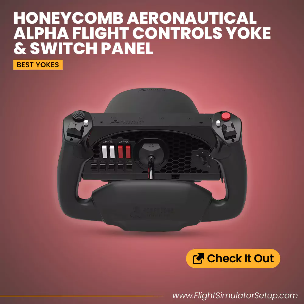 honeycomb aeronautical alpha flight controls yoke switch panel